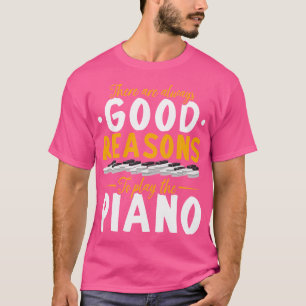 Camiseta Pianista de Música Clássica Músico Piano Teclado F