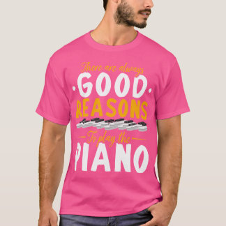 Camiseta Pianista de Música Clássica Músico Piano Teclado F