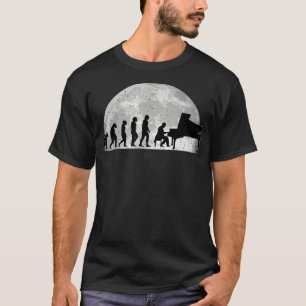 Camiseta Pianista de Piano de Piano Evolution Moon
