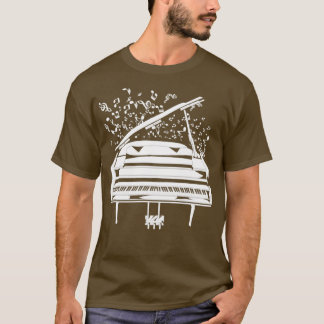 Camiseta Pianista de Piano Limpo Treble