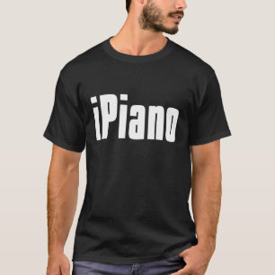 Camiseta Pianista de Piano Teclado Banda Marcial Homens Mul