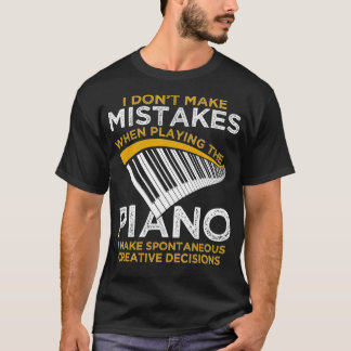 Camiseta Pianista de Teclado Oferece Piano Musical