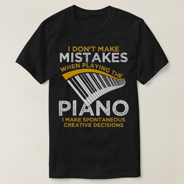Camiseta Pianista de Teclado Oferta Musical Piano 2 (Frente do Design)