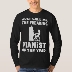 Camiseta Pianista do Ano Tee Música Hilária