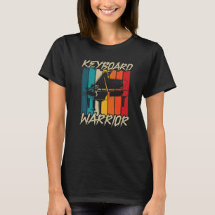 Camiseta Pianista do Guerreiro do Teclado Piano Player Mus