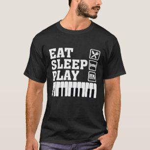 Camiseta Pianista Engraçado Presente Coma Piano Brincadeira
