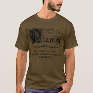 Camiseta Pianista Mestre Medieval