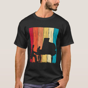 Camiseta Pianista Pianista do Estilo Vintage