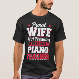 Camiseta Pianista Professor de Piano Esposa