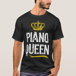 Camiseta Pianista Rainha do Piano Jogadora de Meninas Legal