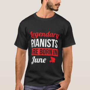 Camiseta Pianistas Legendários São Nasceres No Piano De Pre
