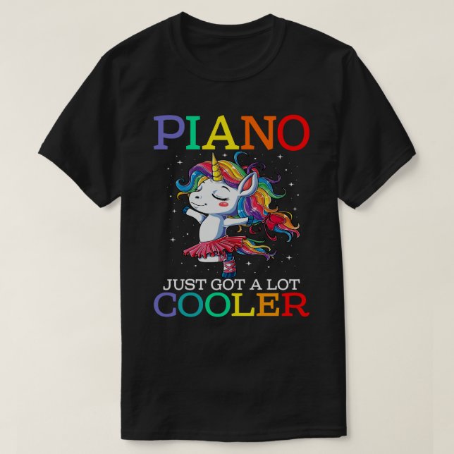 Camiseta PIANO Acabou De Ter Uma Equipe De Jardim Infantil  (Frente do Design)
