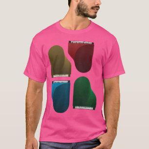 Camiseta Piano Colorido de Música Retro Jazz