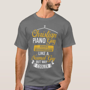 Camiseta Piano-Cristão, Pianista, Pianista, Banda da Igreja