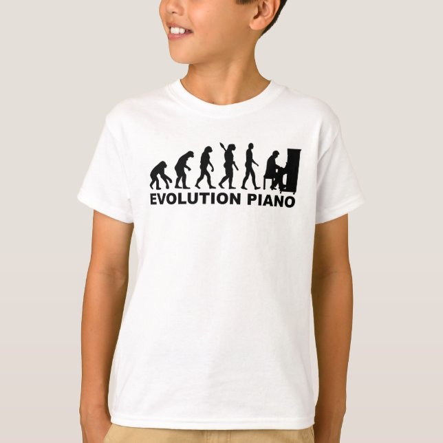 Camiseta Piano da evolução (Frente)