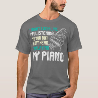 Camiseta Piano da Orquestra Pianista Engraçado de Música