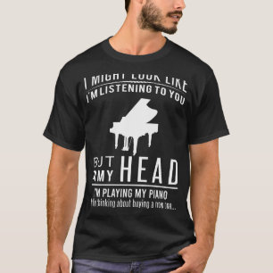 Camiseta Piano Daydreamer: Jogando Melodias Imaginárias
