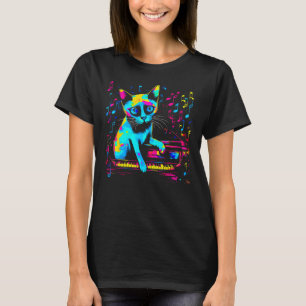 Camiseta Piano de Gato Siames