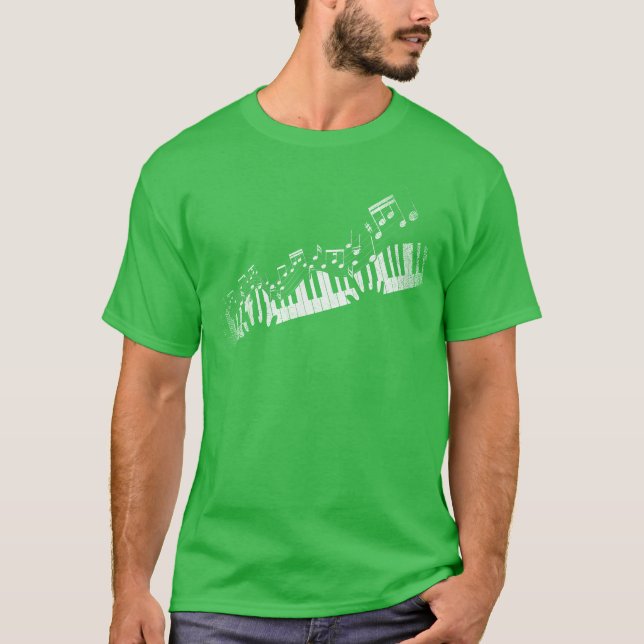 Camiseta Piano de Pianista de Instrumento Musical (Frente)