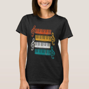 Camiseta Piano de presentes de pianista de teclados de limp