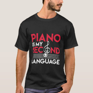 Camiseta Piano de Teclados Pianista de Músicos de Limpeza T
