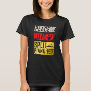 Camiseta Piano Dividido Instrumento Musical Pianistas Piano