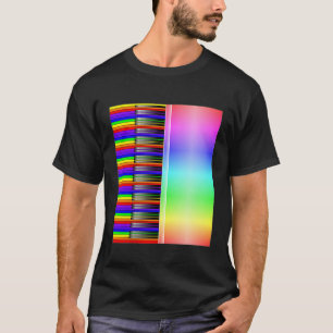 Camiseta Piano do teclado - Arco-Íris T-Shirt