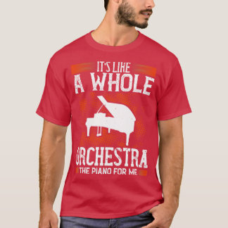 Camiseta Piano É Como Uma Orquestra Inteira