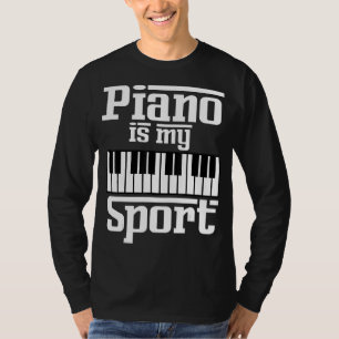 Camiseta Piano É O Meu Músico-Teclado Pianista De Esporte