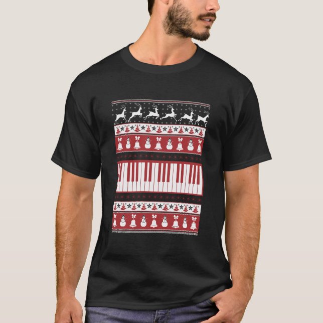 Camiseta Piano Feio Natal Doce Xmas (Frente)
