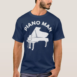 Camiseta Piano Homem Engraçado Piano Pianista Pianista Pia