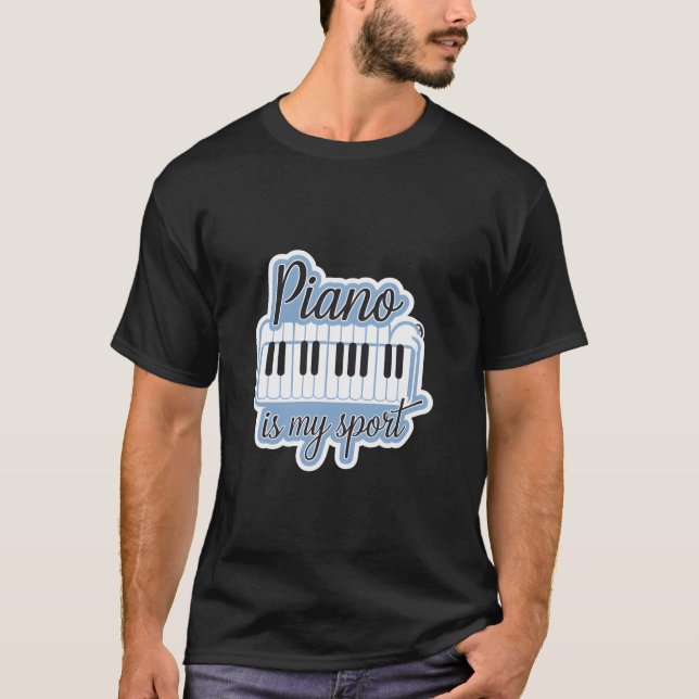Camiseta Piano Is My Sport funny (Frente)
