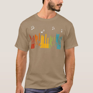 Camiseta Piano Jogador de Piano do Teclado Piano Piano Pian