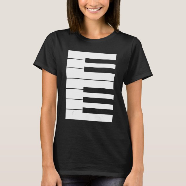 Camiseta Piano keyboard octave perfect it outfit for pianis (Frente)