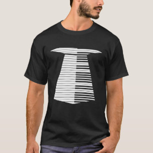 Camiseta Piano Keys Enche Ensinamentos Engraçado Piano Prof