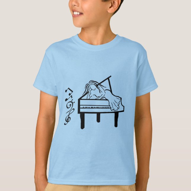 Camiseta Piano Lady (Frente)