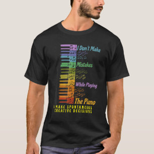 Camiseta Piano Lover Engraçado Professor de Música Pianista