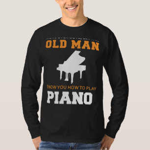 Camiseta Piano Maestro em Ação! Deixe esse Velho Tickle