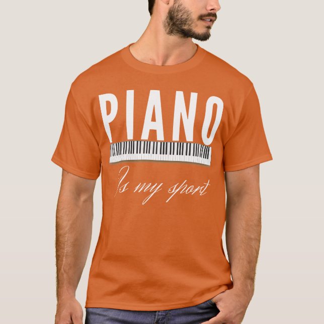 Camiseta Piano Music Keyboard - Homens do Instrumento Music (Frente)