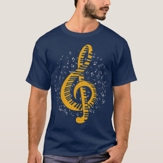 Camiseta Piano Musical Gift Idea Music Notes