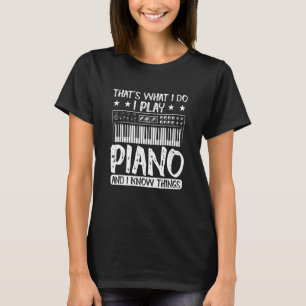 Camiseta Piano Musical Pianista de Teclado