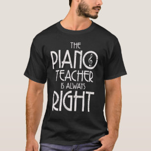 Camiseta Piano Musical Teacher Instrumento Pianista Present