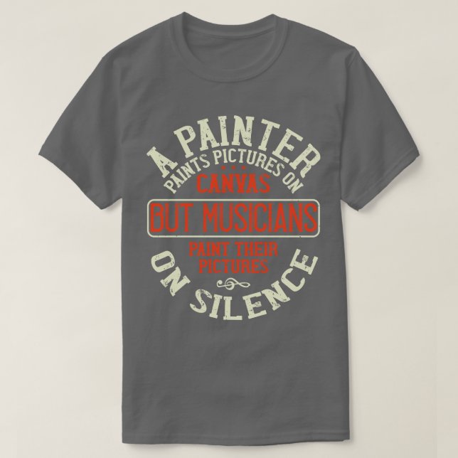 Camiseta Piano Musicians Paint Pictures (Frente do Design)