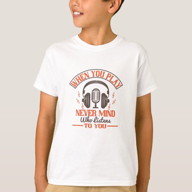 Camiseta Piano - Não Importa Quem Ouça Você (Frente)