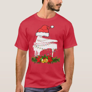 Camiseta Piano Natal - Instrumento Musical de Pijamas