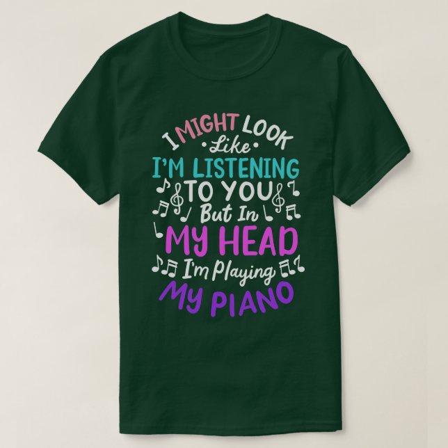 Camiseta Piano Pianista 5 (Frente do Design)