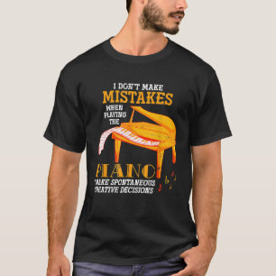 Camiseta Piano Pianista Engraçado Orquestra Musical do Pres