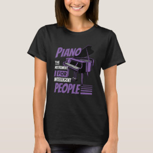 Camiseta Piano Pianista Músico Teclado Musical Cote Gag Ou