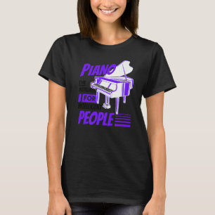 Camiseta Piano Pianista Músico Teclado Musical Cote Gag Ou
