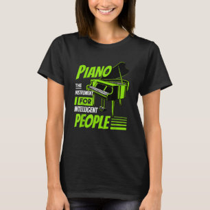 Camiseta Piano Pianista Músico Teclado Musical Cote Gag Ou